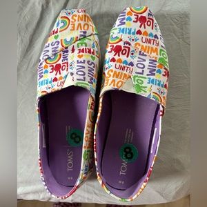 Pride Toms lightly worn